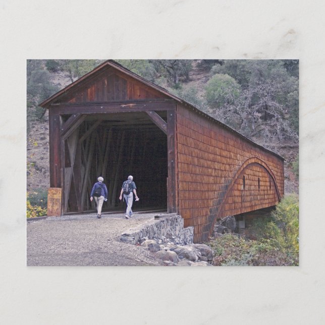 Covered Bridge Walkers Postcard (Front)