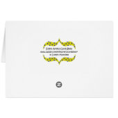 Covered Bridge Watson Mill St Park Hello Note Card (Back Horizontal)