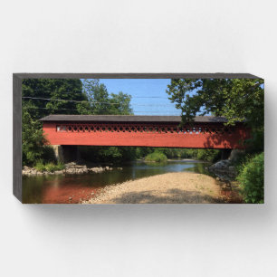 Covered Bridge Wood Box Sign