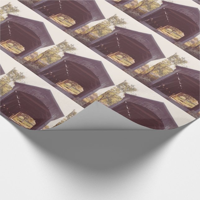 Covered Bridge Wrapping Paper (Corner)