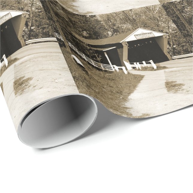 Covered Bridge Wrapping Paper (Roll Corner)