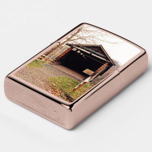Covered Bridge Zippo Lighter