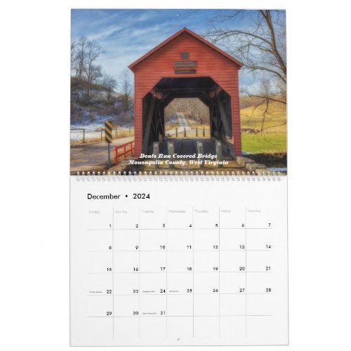 Covered Bridges of the USA Calendar