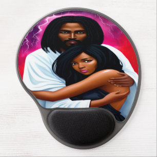 "Covered" Christian Watercolor Gel Mouse Pad