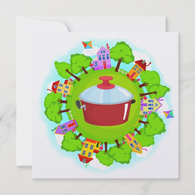 Covered Dish - Neighborhood Event - SRF Invitation (Front)