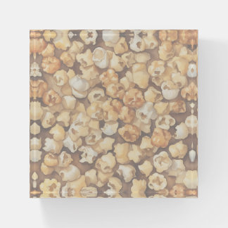 Covered in popcorn paperweight