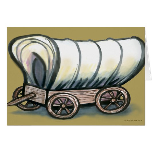 Covered Wagon Cards (Front Horizontal)