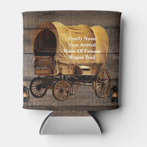 Covered Wagon Coal oil Lamps Western  Can Cooler