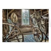 Covered wagon, wooden wagon wheel (Front Horizontal)