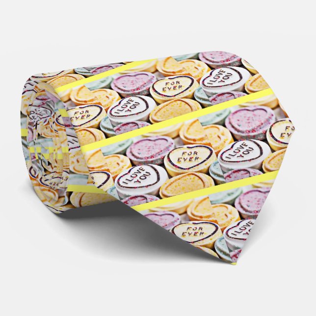 Coversation Hearts Neck Tie (Rolled)