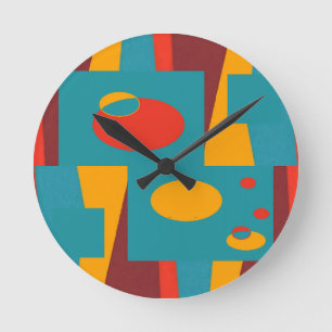 Covert I - Ken Gage Art Round Clock