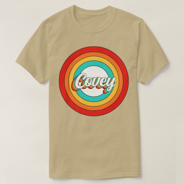 Covey Name Shirt Vintage Covey Circle (Design Front)