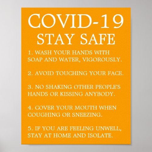 Covid_19 Advice Poster