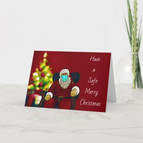 Covid_19 Christmas Card with Santa
