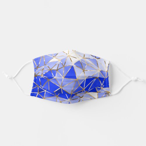 Covid_19 Color Heal Energize Blue Gold Geometry Adult Cloth Face Mask