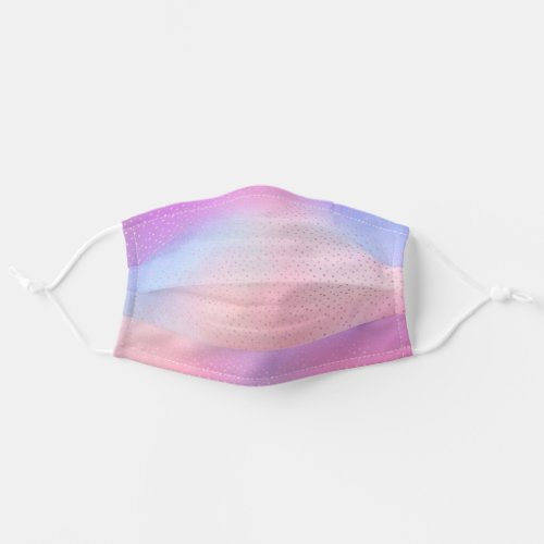 Covid_19 Color Therapy Holograph  Pink Dots Adult Cloth Face Mask