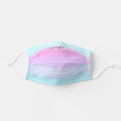 Covid_19 Color To Heal Energize Therapy Pink Name Adult Cloth Face Mask