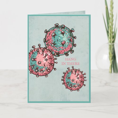 Covid 19 Corona Virus  Get Well  Encouragement Card