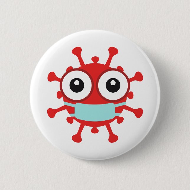 Covid 19 Coronavirus Button (Front)