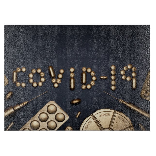 Covid-19 Cutting Board (Front)