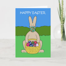 Covid 19 Easter Bunny in a Facemask