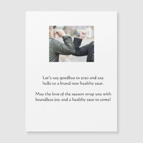 Covid 19 Elbow Bump Holiday Greeting Card