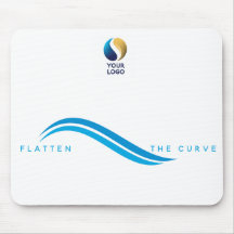 Covid-19 Flatten the Curve Add Your Logo