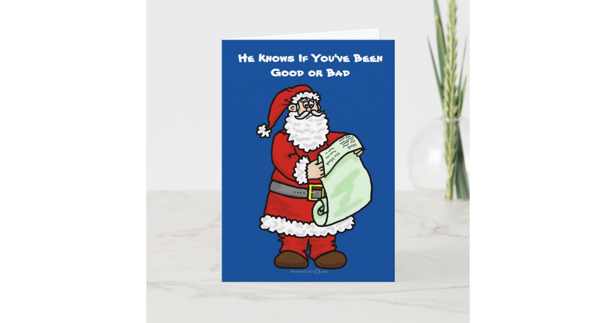 Covid 19 Good Or Bad Christmas Card Zazzle Com
