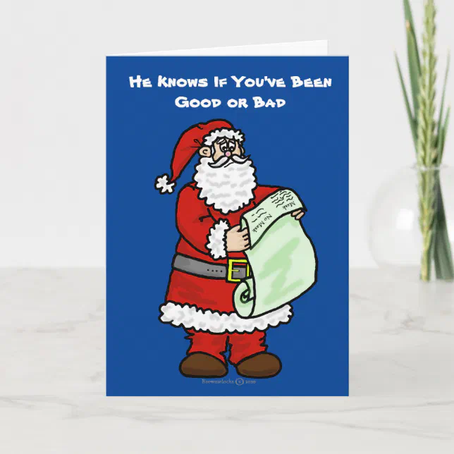 COVID-19 Good or Bad Christmas Card | Zazzle