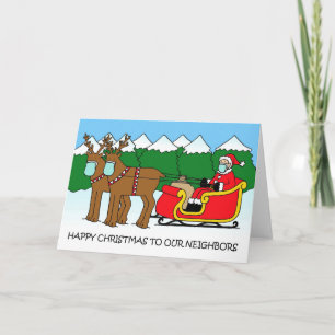 Covid 19 Happy Christmas to Neighbors Holiday Card