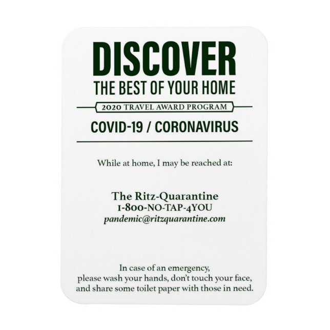 Covid 19 Magnet / Version 2 (Vertical)