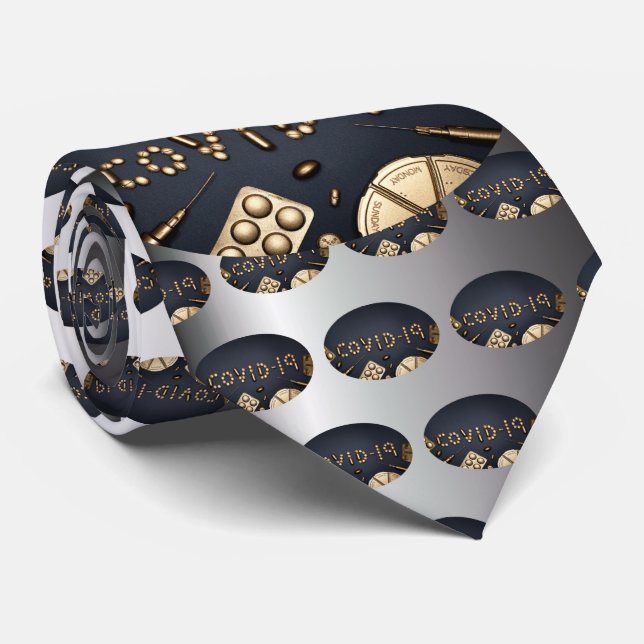 Covid-19 Neck Tie (Rolled)