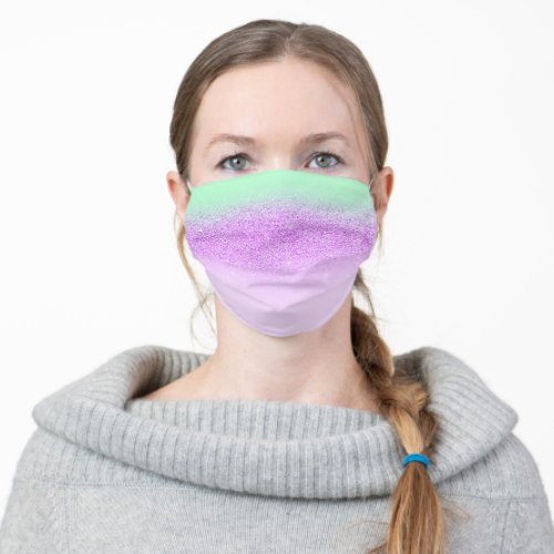 Covid_19 Pink Green Ombr Color Therapy Purple Adult Cloth Face Mask