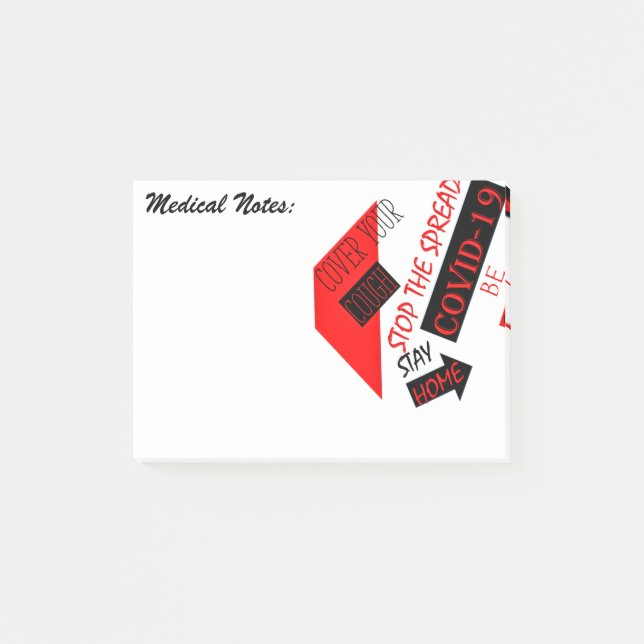 Covid-19  post-it notes (Front)