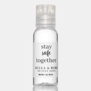 Covid-19 Safety Modern Wedding Favor Hand Sanitizer
