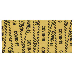 Covid-19 Scene Tape Wood Flash Drive