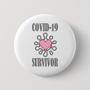 COVID-19 Survivor Corona virus I survived Button