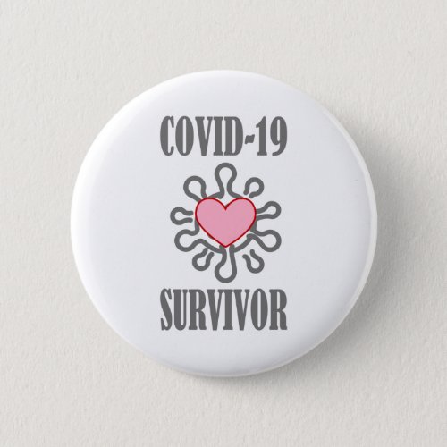 COVID_19 Survivor Corona virus I survived Button