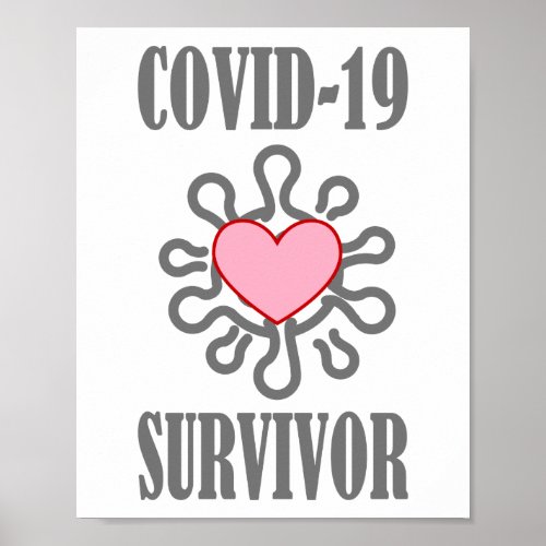 COVID_19 Survivor Corona virus I survived Poster