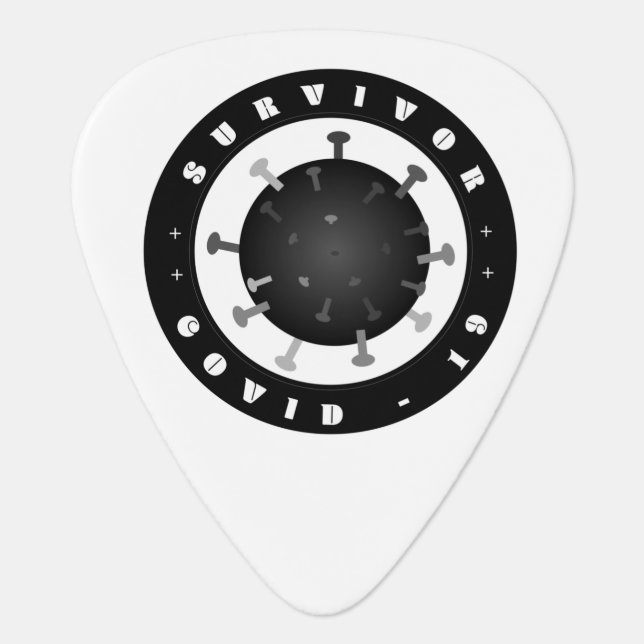 Covid 19 – Survivor -  Guitar Pick (Front)