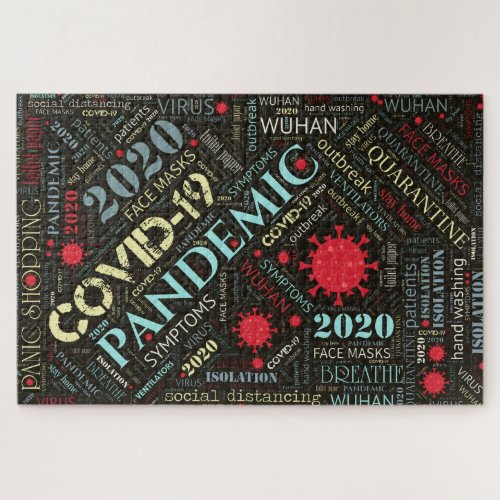 Covid_19 Text Design Color1 ID742 Jigsaw Puzzle