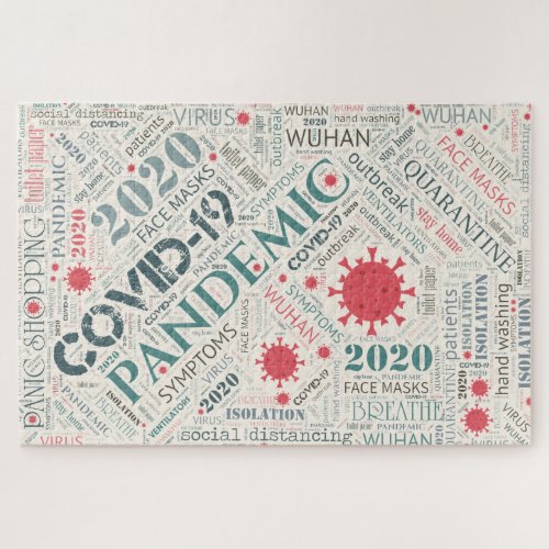 Covid_19 Text Design Color2 ID742 Jigsaw Puzzle