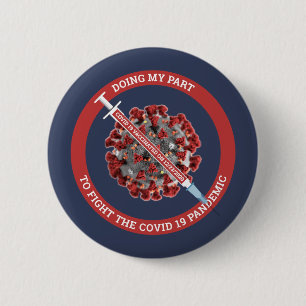 Covid 19 Vaccinated Template Button