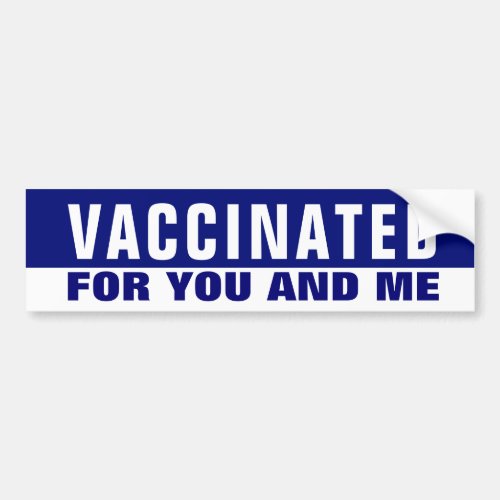 Covid 19 Vaccination Bumper Sticker