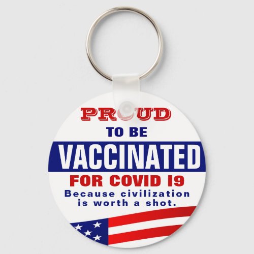 Covid 19 Vaccination Keychain