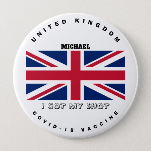 Covid_19 Vaccine  English Flag Button