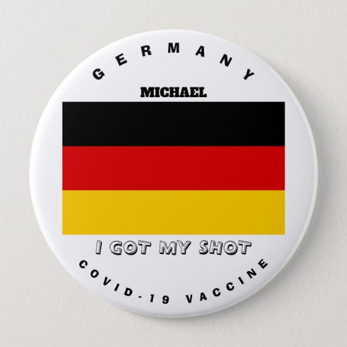 Covid_19 Vaccine  Germany Flag Button
