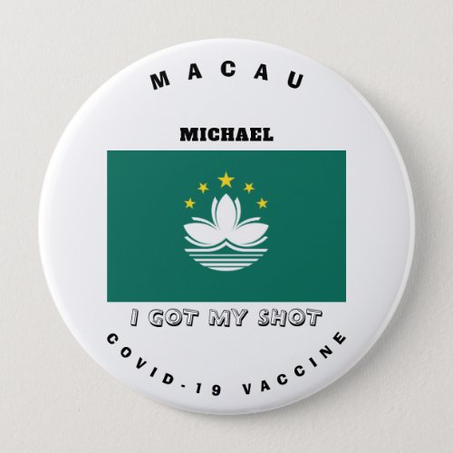 Covid_19 Vaccine  Macau Flag Button