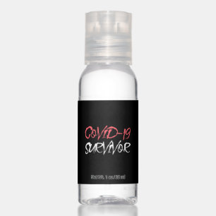 Covid-19 Virus Survivor Awareness Design Hand Sanitizer