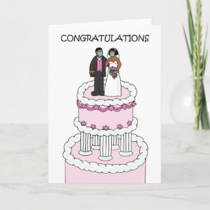 Covid 19 Wedding Congratulations, African American Card